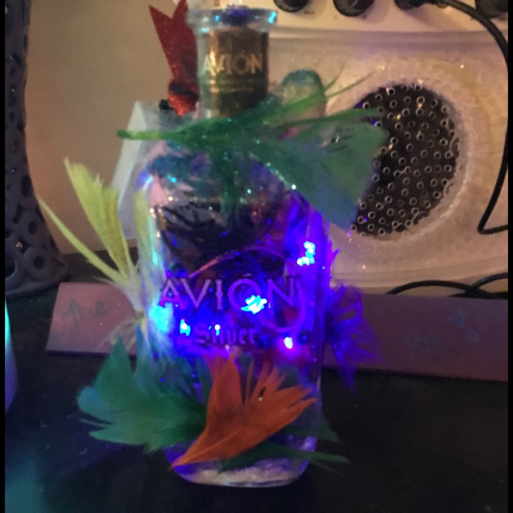 Liquor bottle night light decor by AmandaAnn me